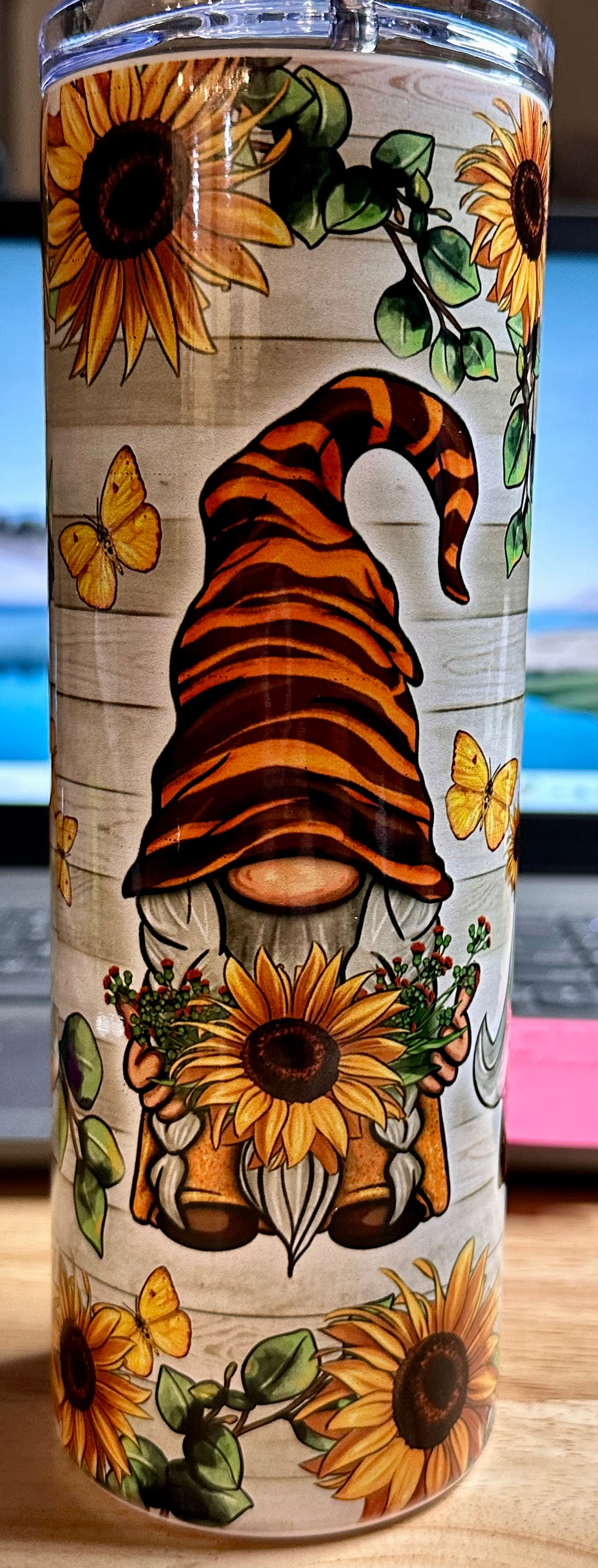 Sunflower Gnome Tumbler